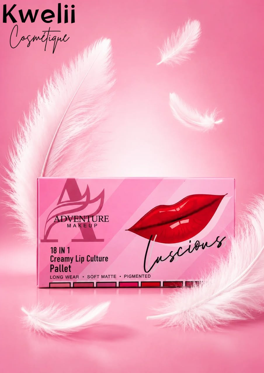 Palette Lèvres Adventure 18 en 1